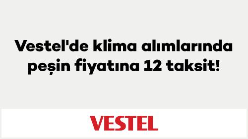 Vestel'de klima alımlarında peşin fiyatına 12 taksit!