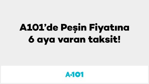 A101’de Peşin Fiyatına 6 aya varan taksit!