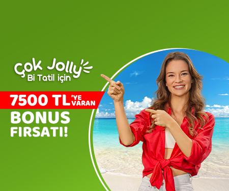Jolly'de 7.500 TL'ye varan bonus