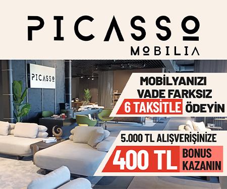 www.picassomobilia.com'da peşin fiyatına 6 taksit ve 5.000 TL üzeri alışverişlerde 400 TL bonus!