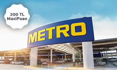 Metro Mağazaları’nda 300 TL MaxiPuan Fırsatı!