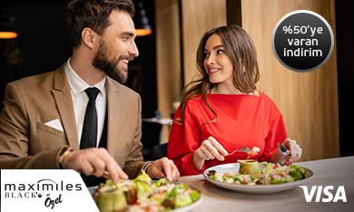 My Visa Ayrıcalıklarıyla Maximiles Black’inizle Yurt Dışı Restoran Ödemelerinde %50'ye Varan İndirim