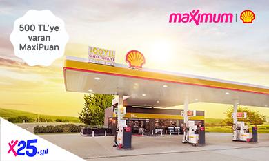 Shell İstasyonlarında 500 TL MaxiPuan Fırsatı