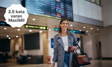 Kampanyaya Dahil Ülkelerde Maximiles Kullanımı Arttıkça 2,5 Kata Varan MaxiMil Kazanma Fırsatı!