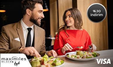 My Visa Ayrıcalıklarıyla Maximiles Black'inizle Yurt Dışı Restoran Ödemelerinde %30 İndirim!