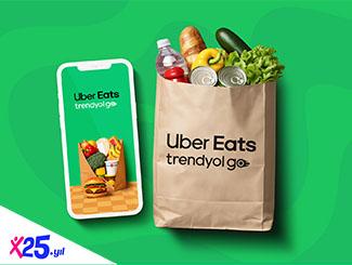 Uber Eats Trendyol Go Market Siparişlerinizde Tüm İndirimlere Ek %20 İndirim Fırsatı!