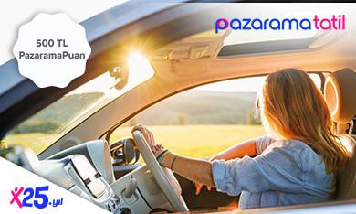 Pazarama Tatil'de 5.000 TL Ve Üzeri İlk Araç Kiralamanıza 500 TL PazaramaPuan!