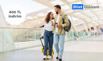 Bilet Dükkanı Yurt Dışı Uçak Harcamalarınıza 400 TL İndirim!