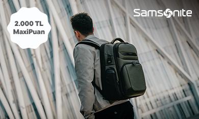 Samsonite'ta 2.000 TL MaxiPuan!
