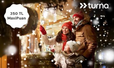 Turna.com Harcamalarınıza 350 TL MaxiPuan!