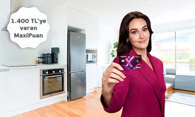 Beyaz Eşya Alışverişinize 1.400 TL'ye Varan MaxiPuan!