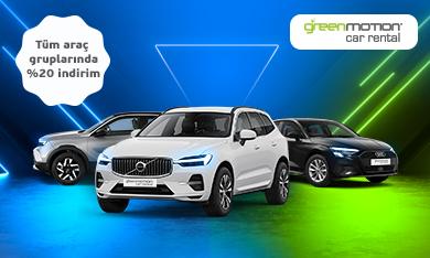 Green Motion'dan Araç Kiralamada %20 İndirim!