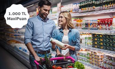 Maximiles'tan 20.000 TL Ve Üzeri Market Alışverişlerinize 1.000 TL MaxiPuan!