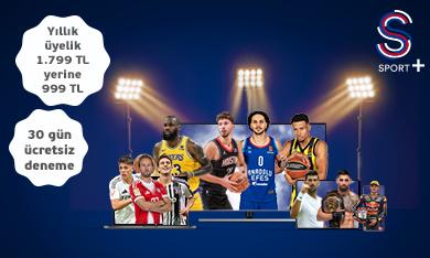 S Sport Plus Yıllık Üyelik 1.799 TL Yerine 999 TL. Üstelik 30 Gün Ücretsiz Deneme Fırsatıyla!