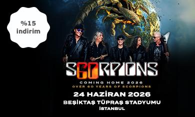 Scorpions Konser Biletleri %15 İndirimli!