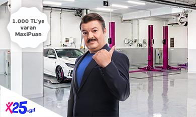 Araç Bakım-Lastik Sektöründe 1.000 TL MaxiPuan Fırsatı!