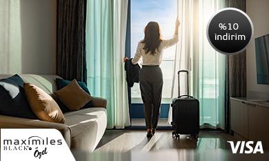 My Visa Ayrıcalıklarıyla Maximiles Black'inizle Yurt Dışı Otel Ödemelerinde %10 İndirim!