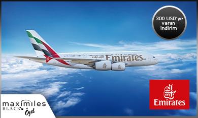 Maximiles Black İle Emirates’ten Alacağınız Uçak Biletlerinde 300 USD’ye Varan İndirim Ayrıcalığı!