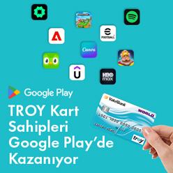 Troy ile Google Play'de 100 TL'ye varan indirim!