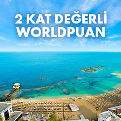 MilPlus Seyahat Hattı ve milplus.com.tr üzerinden yapacağınız Kıbrıs paketi harcamalarınızda 2 kat değerli Worldpuan