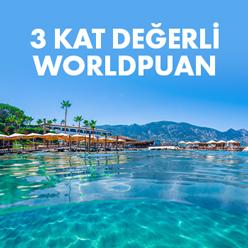 MilPlus Seyahat Hattı ve milplus.com.tr üzerinden yapacağınız Kıbrıs paketi harcamalarınızda 3 kat değerli Worldpuan!
