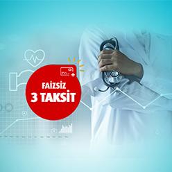 Sağlık ve eczane sektörü peşin harcamalarınıza faizsiz 3 taksit fırsatı!