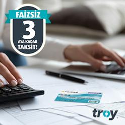 TROY ile peşin vergi harcamalarınıza faizsiz 3 aya kadar taksit fırsatı!