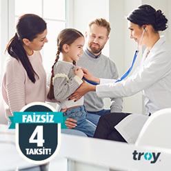 TROY logolu kredi kartı ile peşin sağlık harcamalarınıza faizsiz 4 taksit fırsatı!