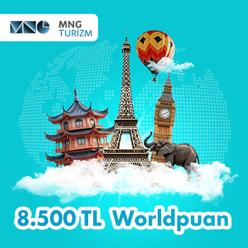 MNG Turizm’den alışverişinize 8.500 TL Worldpuan!