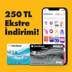 Pazarama'dan 2.500 TL ve üzeri alışverişinize 250 TL ekstre indirimi!