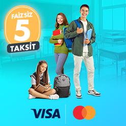 Eğitim kurumu peşin harcamalarınıza faizsiz 5 taksit fırsatı!