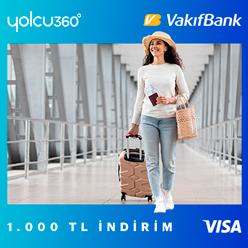 Yolcu360'ta yurt dışı uçak biletine 1.000 TL indirim!