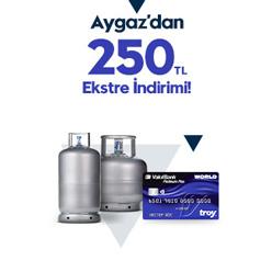 Aygaz'dan alışverişlerinize 250 TL ekstre indirimi!