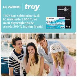 TROY kartla LCW'da 300 TL indirim!