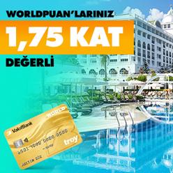 MilPlus Seyahat Hattı ve milplus.com.tr üzerinden yapacağınız otel&tur harcamalarınızda 1,75 kat değerli Worldpuan!