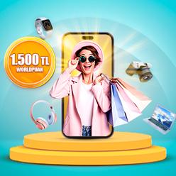 Seçili e-ticaret alışverişlerinize 1.500 TL Worldpuan!