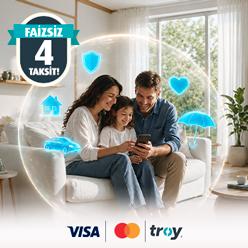 Sigorta harcamalarınıza faizsiz 4 taksit fırsatı!