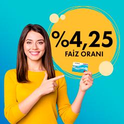 Aylık %4,25 faiz oranı ile Nakit Avans fırsatı!