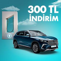 Seçili elektrikli şarj istasyonu harcamalarınıza %20 indirim!