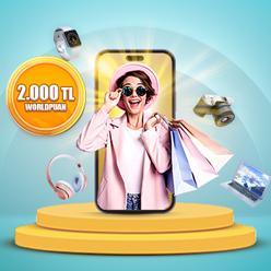 Seçili e-ticaret alışverişlerinize 2.000 TL Worldpuan!