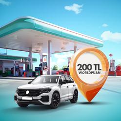 4 adet 1.500 TL ve üzeri akaryakıt alışverişinize 200 TL Worldpuan!