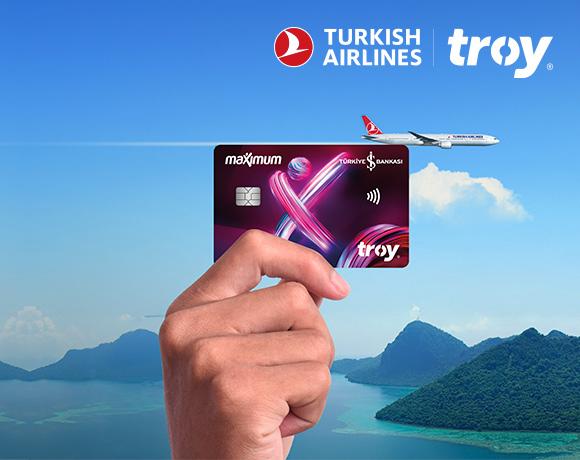 İş Bankası TROY logolu kart sahiplerine özel Türk Hava Yolları Biletlerinde 500 TL’e varan İndirim!