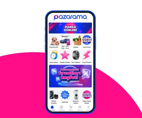 Pazarama'da peşin fiyatına 6 aya varan taksit!