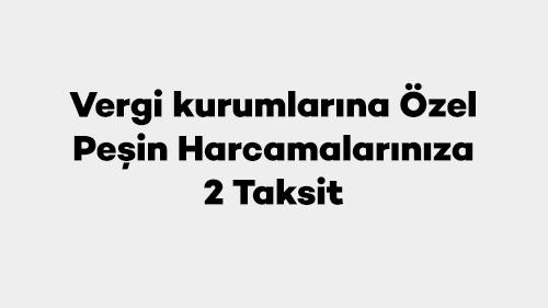 Axess ile Vergi Kurumlarına Özel Peşin Harcamalarınıza 2 Taksit