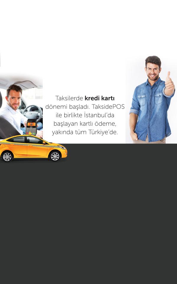 TaksidePOS anlaşmalı taksilerde seyahat keyfi!