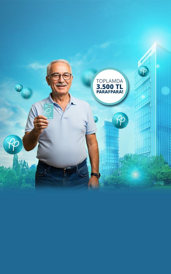 Paraf Değerlimiz Kredi Kart Sahibi Emekli Müşterilerimize Özel Otomatik Fatura Ödeme Talimatlarına 3.500 TL'ye Varan ParafPara!