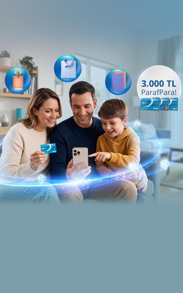 Seçili E-Ticaret Alışverişlerinize 3.000 TL'ye varan ParafPara
