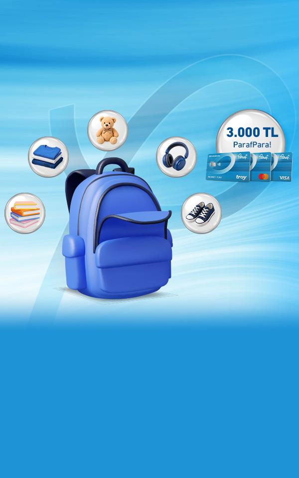 Giyim, Kozmetik, Elektronik, Oyuncak, Kitap ve Kırtasiye Alışverişlerinize 3.000 TL ParafPara!
