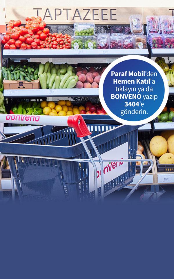 bonVeno Marketlerinde 50 TL ParafPara!