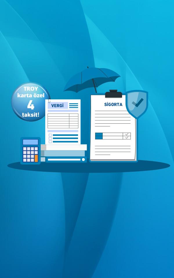 Vergi ve Sigorta Ödemelerinize 4 aya varan Faizsiz Sonradan Taksit Kampanyası